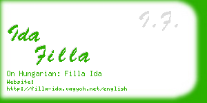 ida filla business card